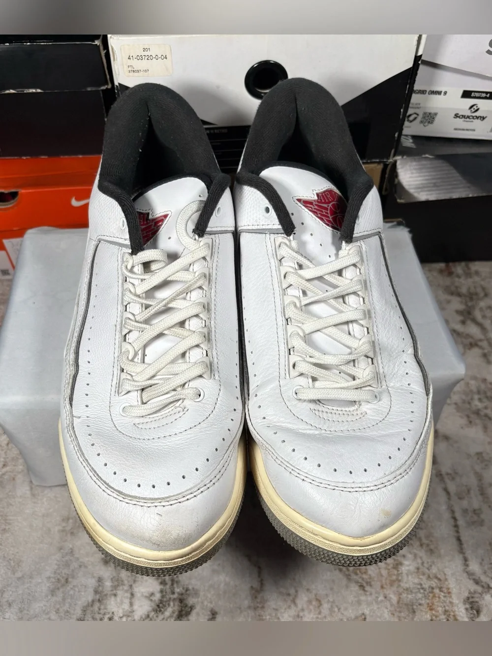 Size 13 - Air Jordan 2/3 White Black Metallic Silver